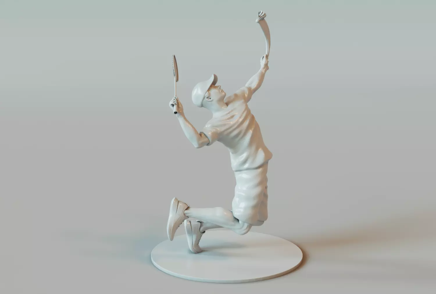 Tennis character 3D print model 3D print model