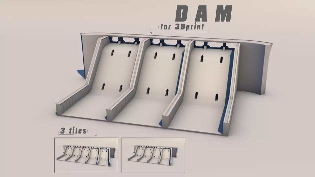 DAM for 3D print 3D print model_0