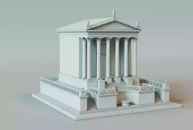 Temple 3D printable model