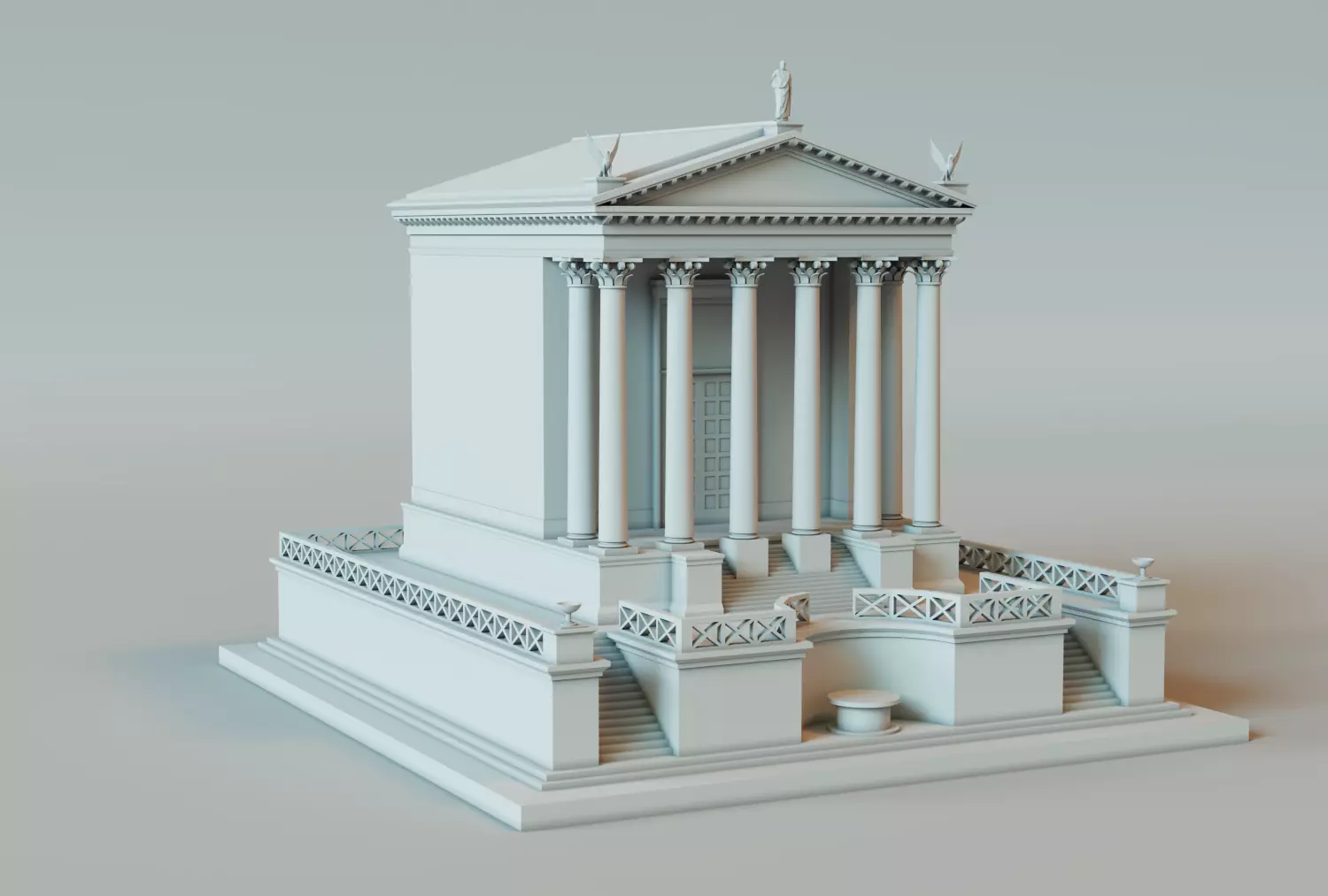 Temple 3D printable model 3D print model_0