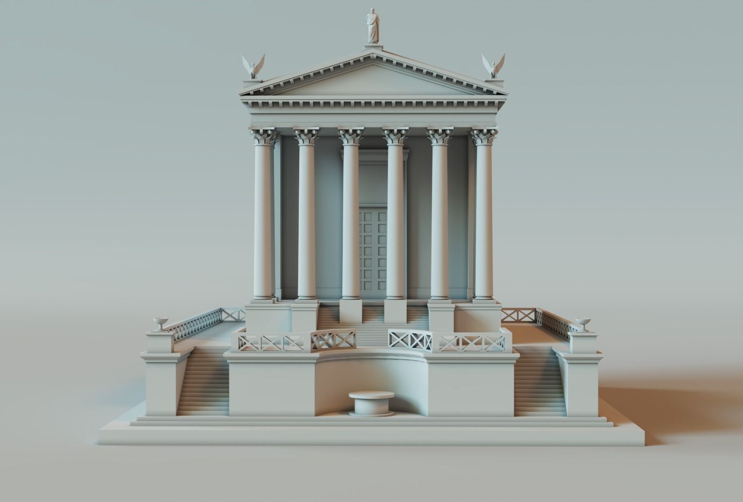 Temple 3D printable model 3D print model_3