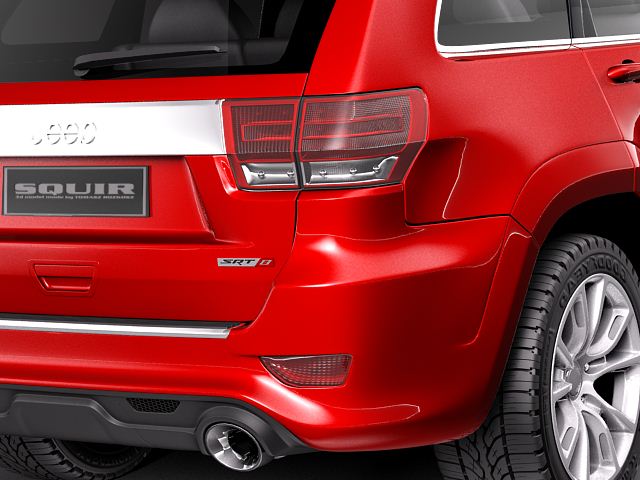 Jeep Grand Cherokee SRT8 2012 3D Model 3D model_3