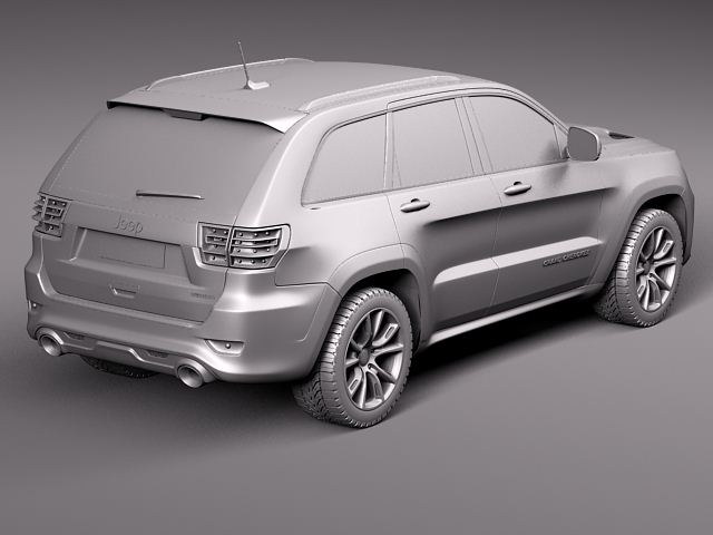Jeep Grand Cherokee SRT8 2012 3D Model 3D model_8