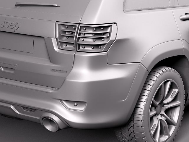 Jeep Grand Cherokee SRT8 2012 3D Model 3D model_9