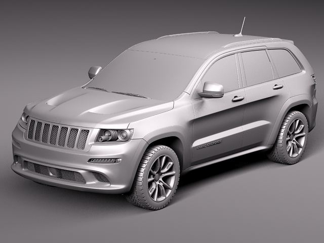 Jeep Grand Cherokee SRT8 2012 3D Model 3D model_10