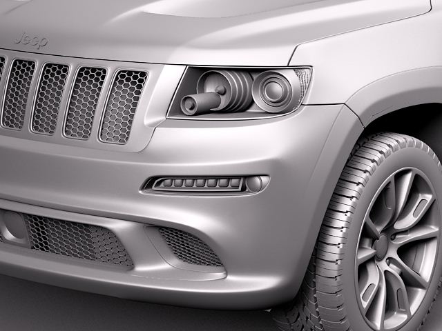 Jeep Grand Cherokee SRT8 2012 3D Model 3D model_11