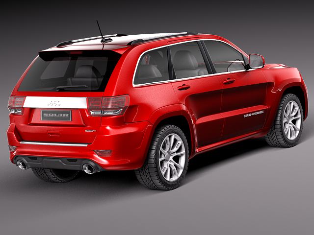 Jeep Grand Cherokee SRT8 2012 3D Model 3D model_4