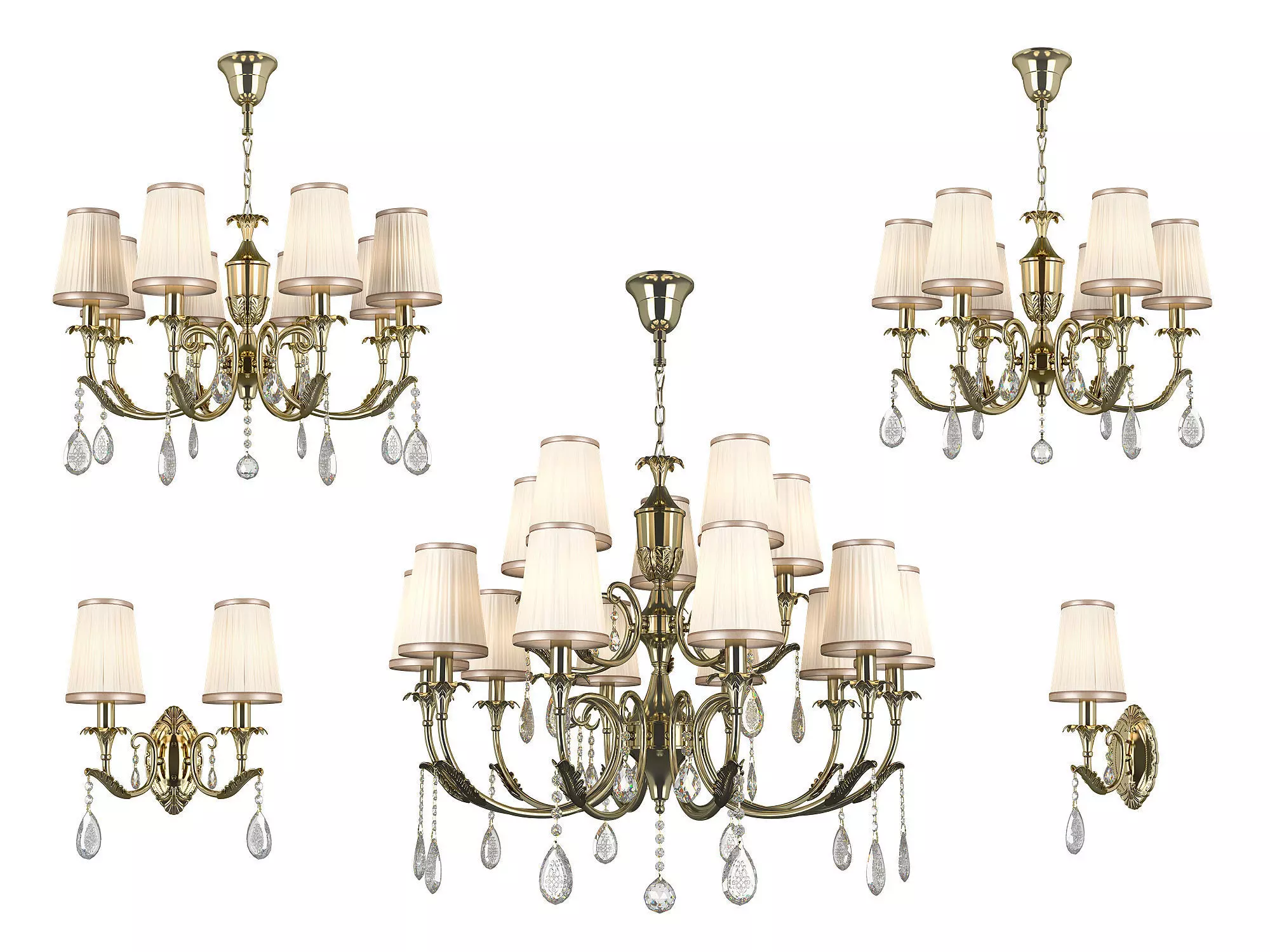 691 Cappa Gold Osgona Collection of Lamps _0
