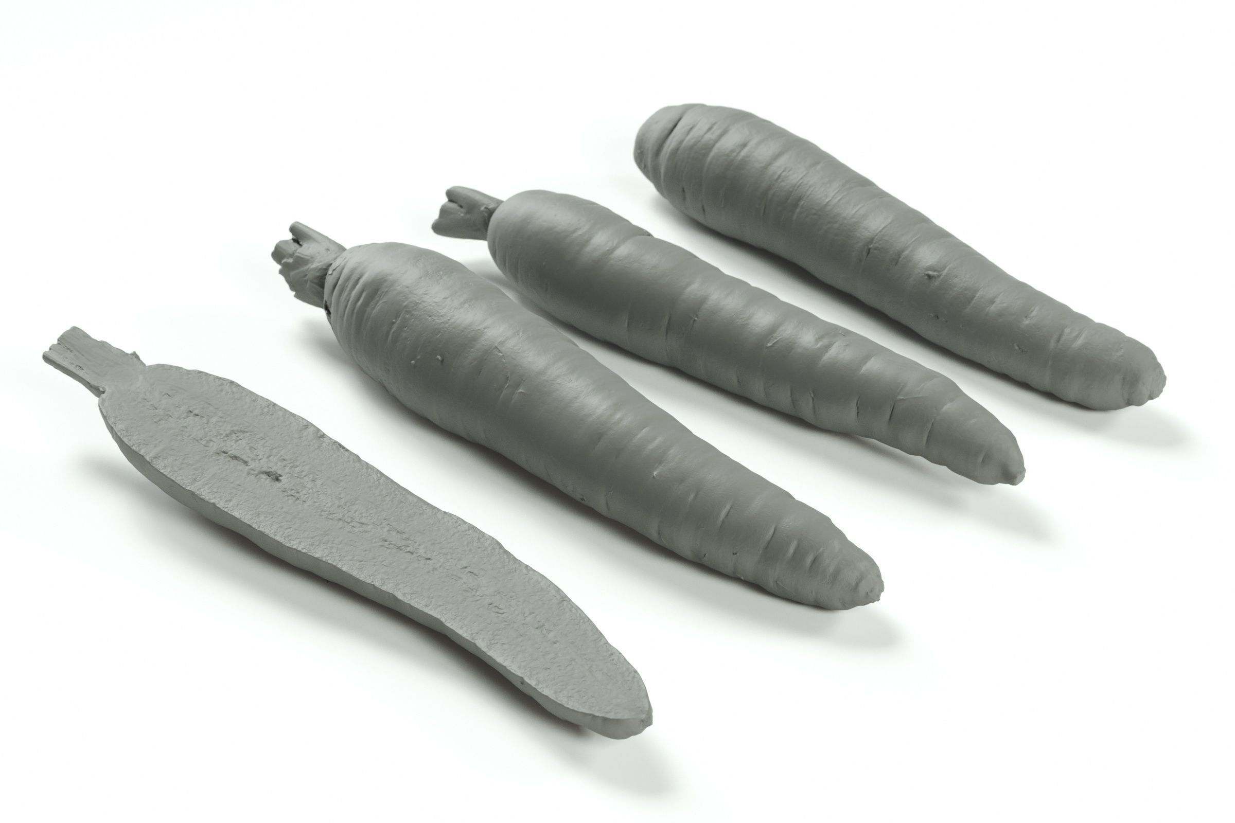 polypasta - carrots orange set 3D model_8