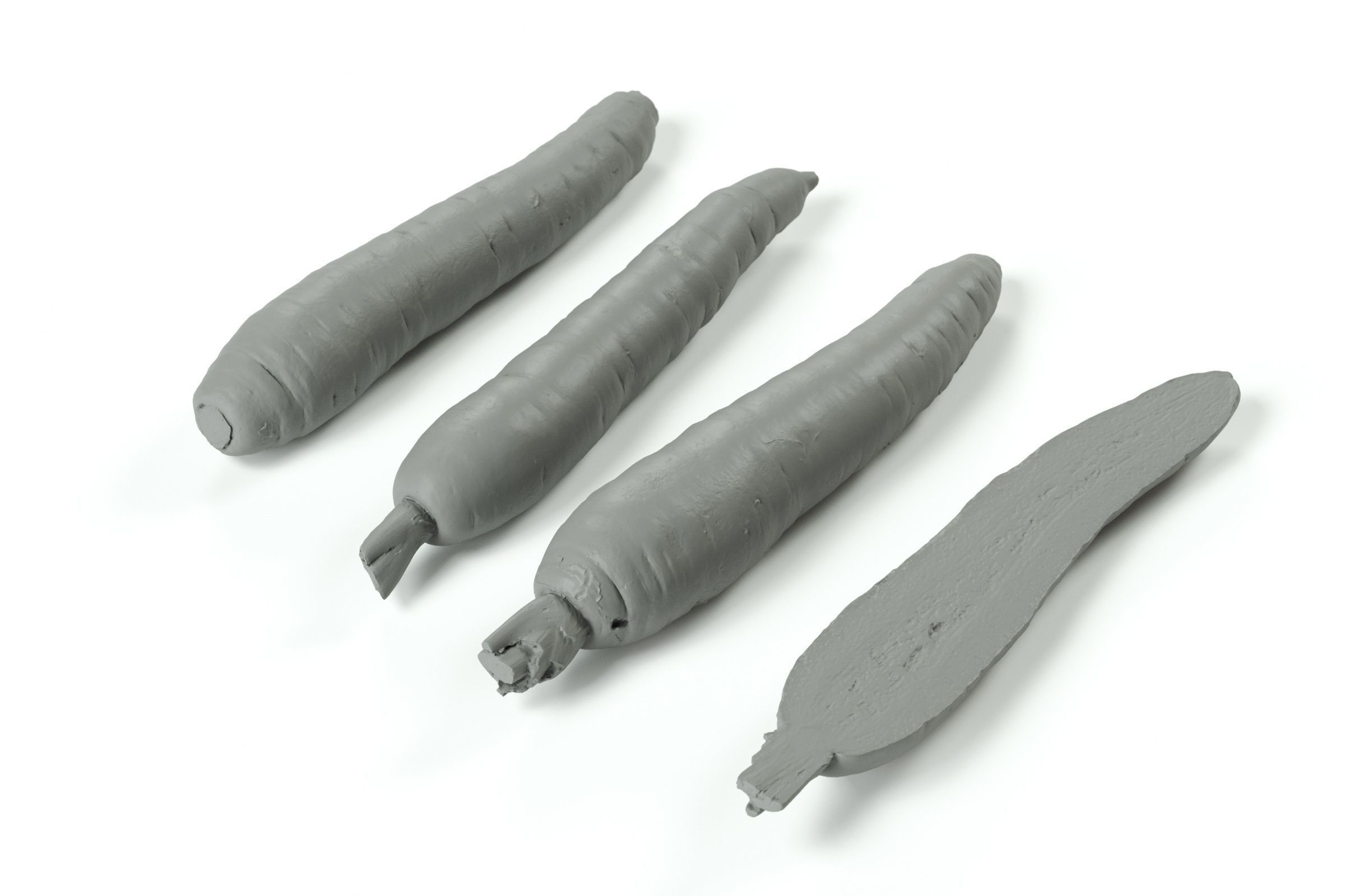 polypasta - carrots orange set 3D model_6