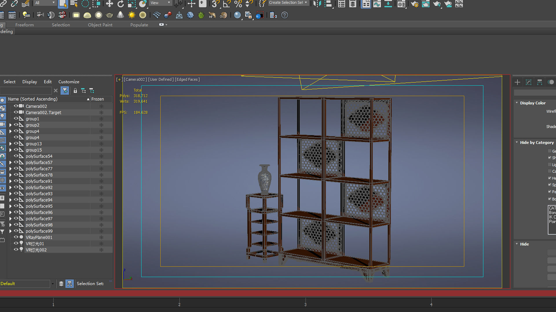 cabinet cabinet wardrobe sofa bed table bookshelve 3D model_4