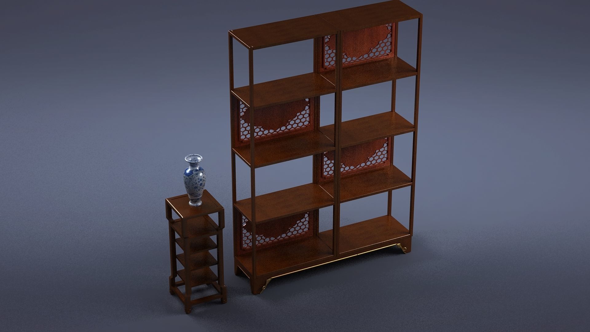 cabinet cabinet wardrobe sofa bed table bookshelve 3D model_1