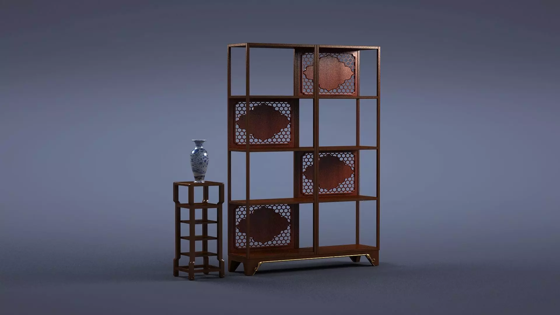 cabinet cabinet wardrobe sofa bed table bookshelve 3D model_0