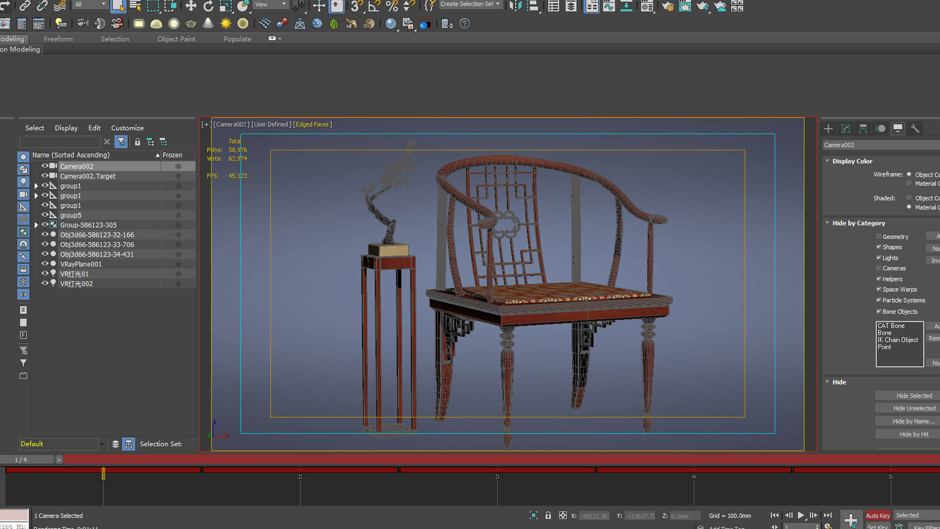 cabinet cabinet wardrobe sofa bed table bookshelve 3D model_5