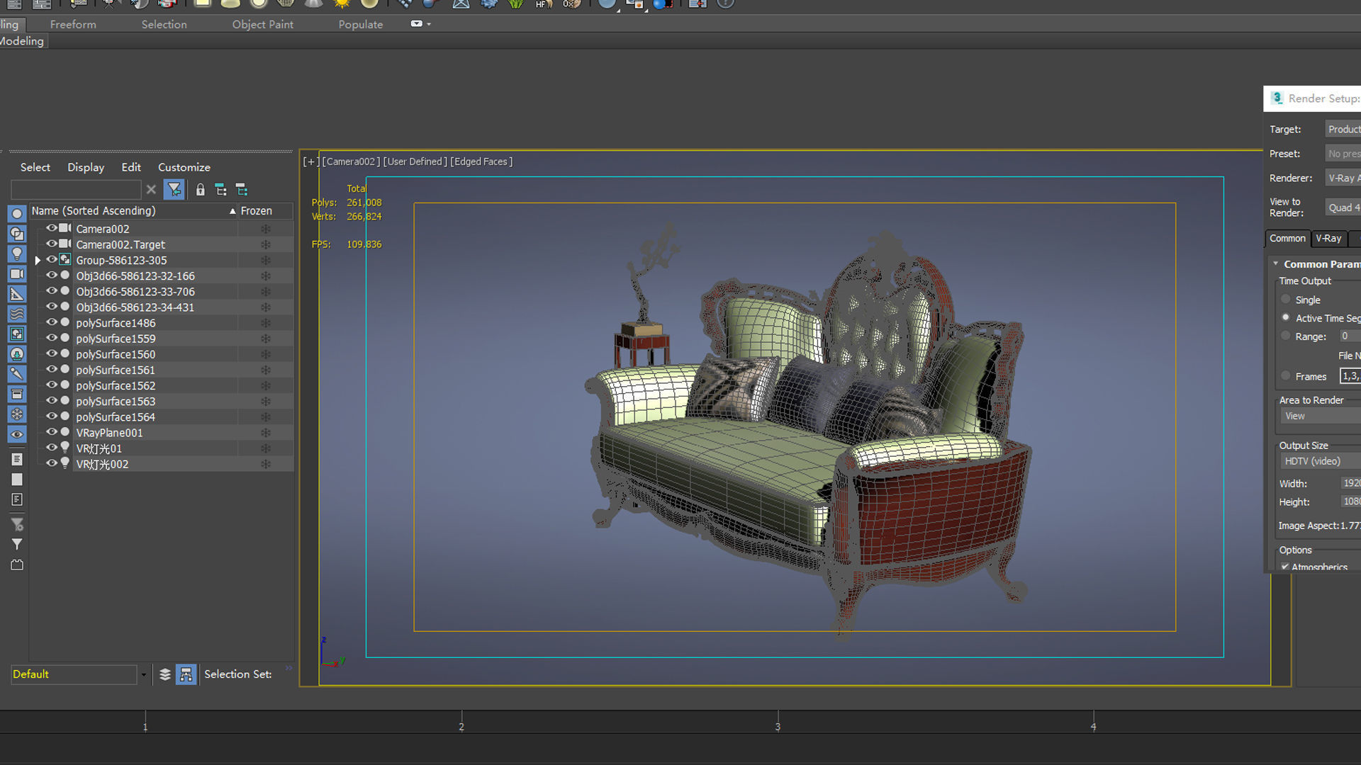 cabinet cabinet wardrobe sofa bed table bookshelve 3D model_5