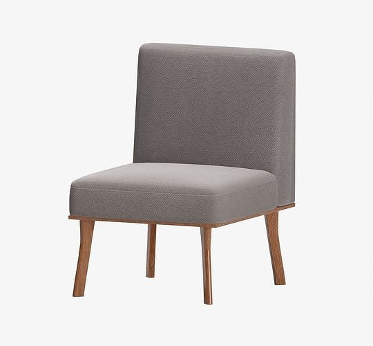 Odessa Mid Century Modern Chair by Baxton Studio 3D model