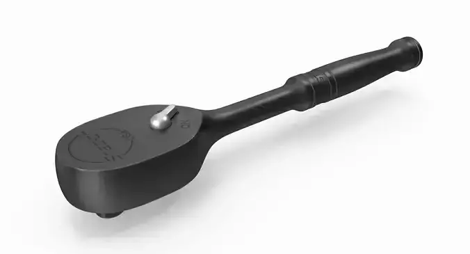 Extra Long Handle Flex Head Ratchet TLLF72 Low-poly 3D model