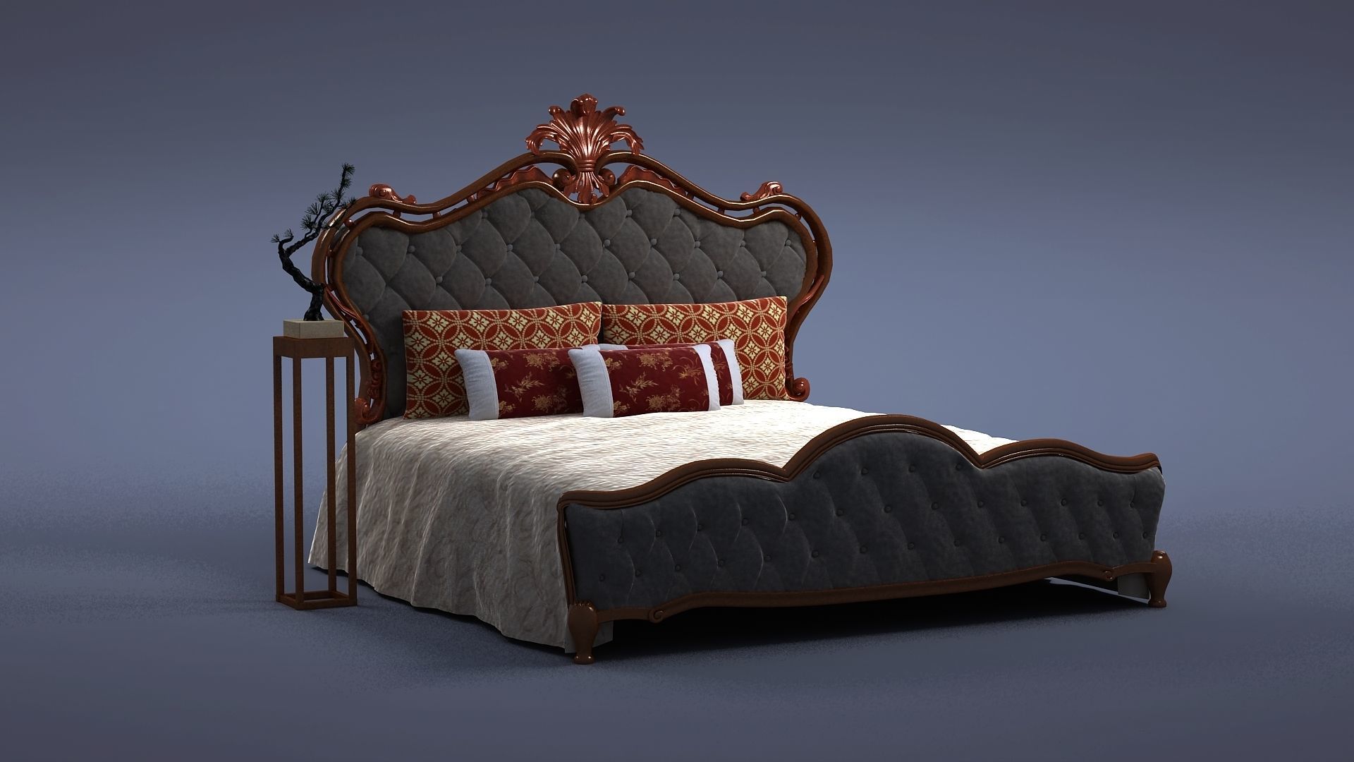 cabinet cabinet wardrobe sofa bed table bookshelve 3D model_1