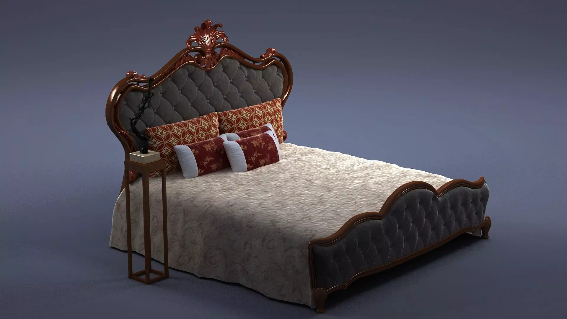 cabinet cabinet wardrobe sofa bed table bookshelve 3D model_0