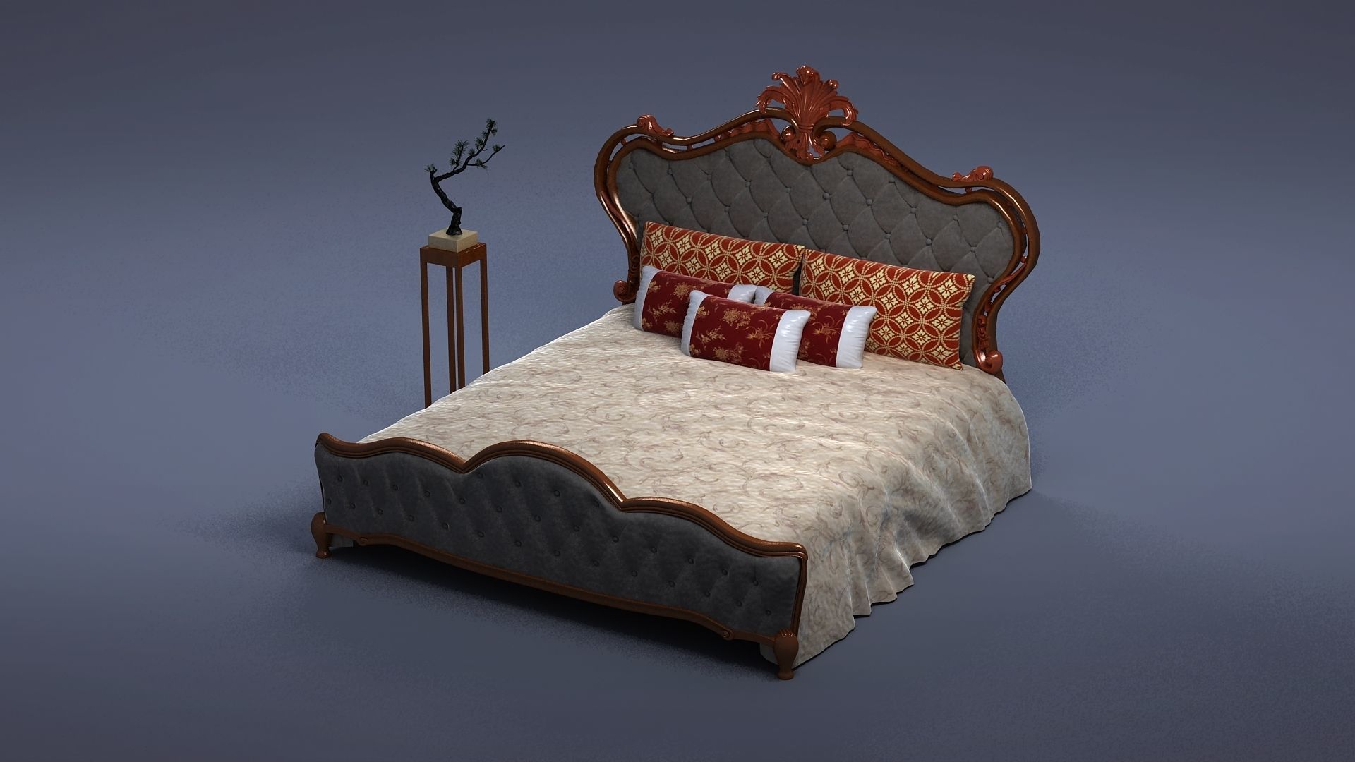 cabinet cabinet wardrobe sofa bed table bookshelve 3D model_3