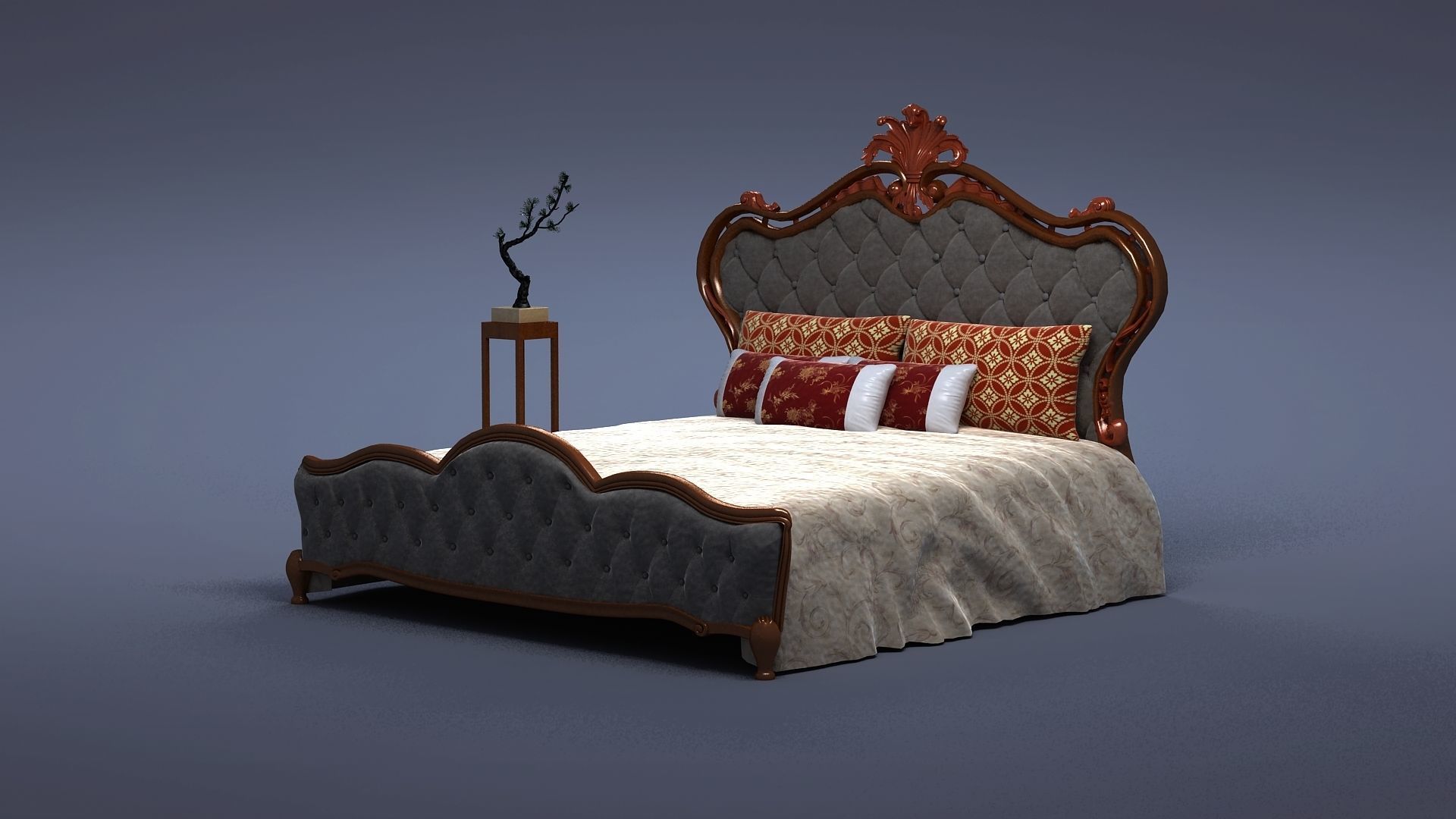 cabinet cabinet wardrobe sofa bed table bookshelve 3D model_5