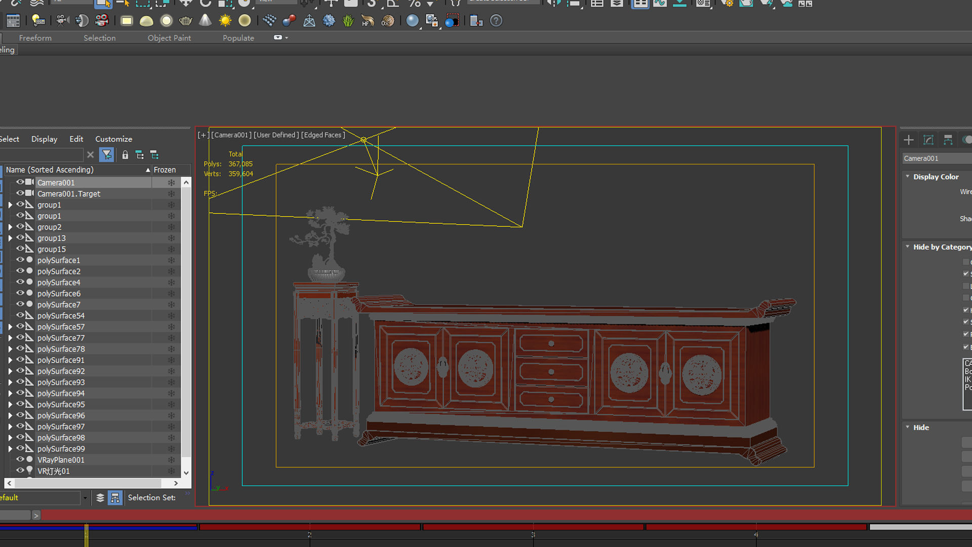 cabinet cabinet wardrobe sofa bed table bookshelve 3D model_4