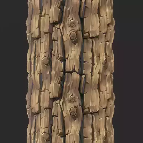 Stylized Bark Seamless Texture