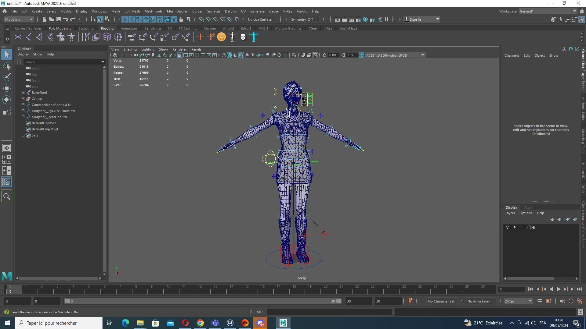 Mariya - Realistic Women With Red Dress  Low-poly 3D model_21