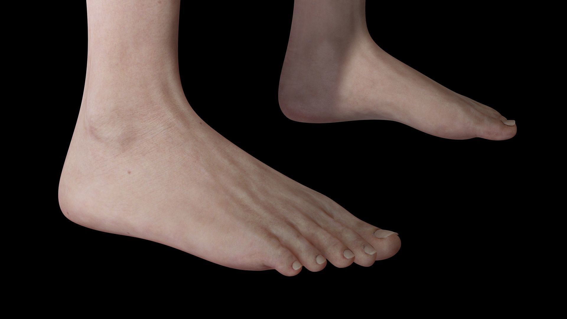 Mariya - Realistic Women With Red Dress  Low-poly 3D model_16