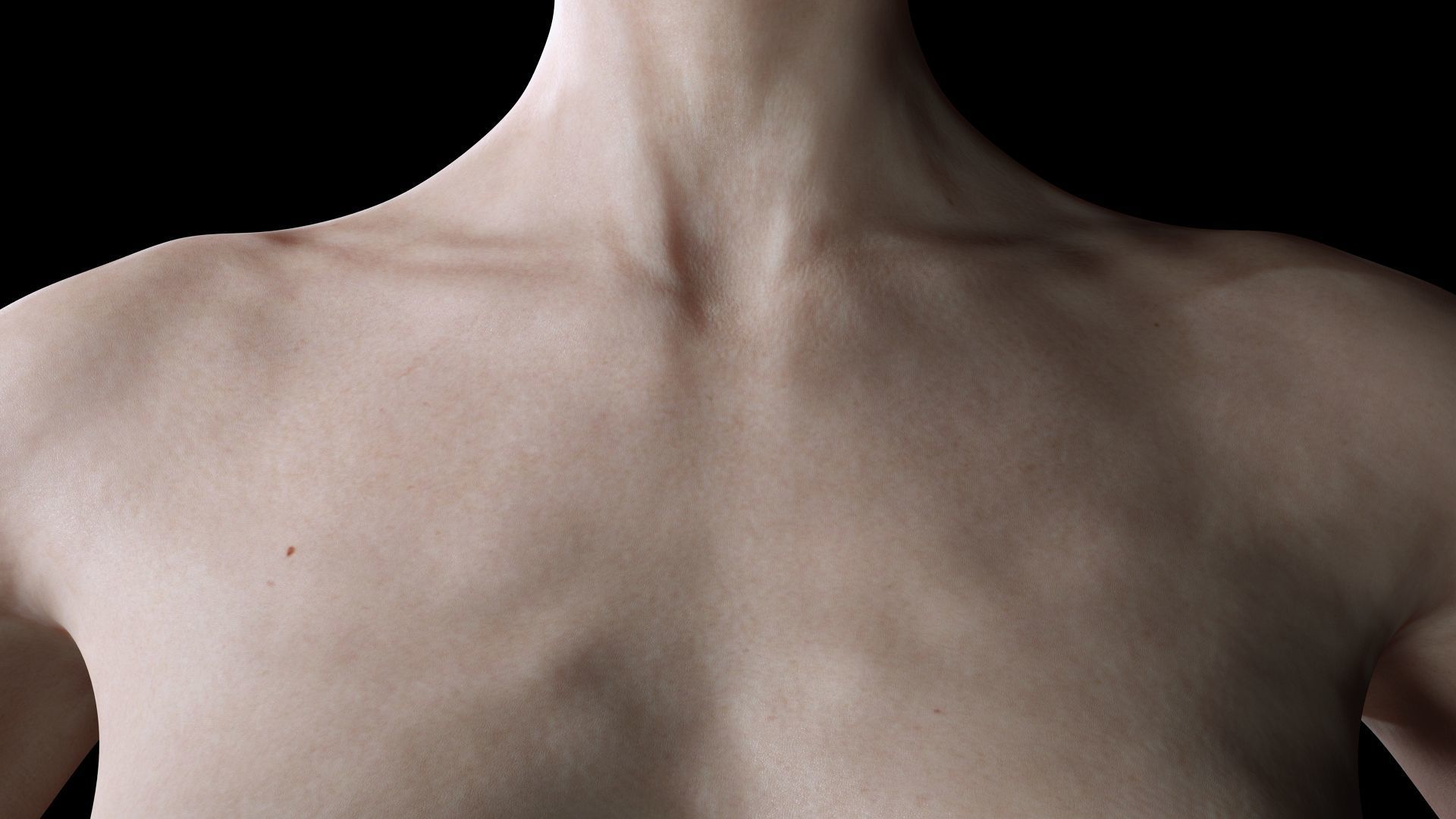 Mariya - Realistic Women With Red Dress  Low-poly 3D model_10