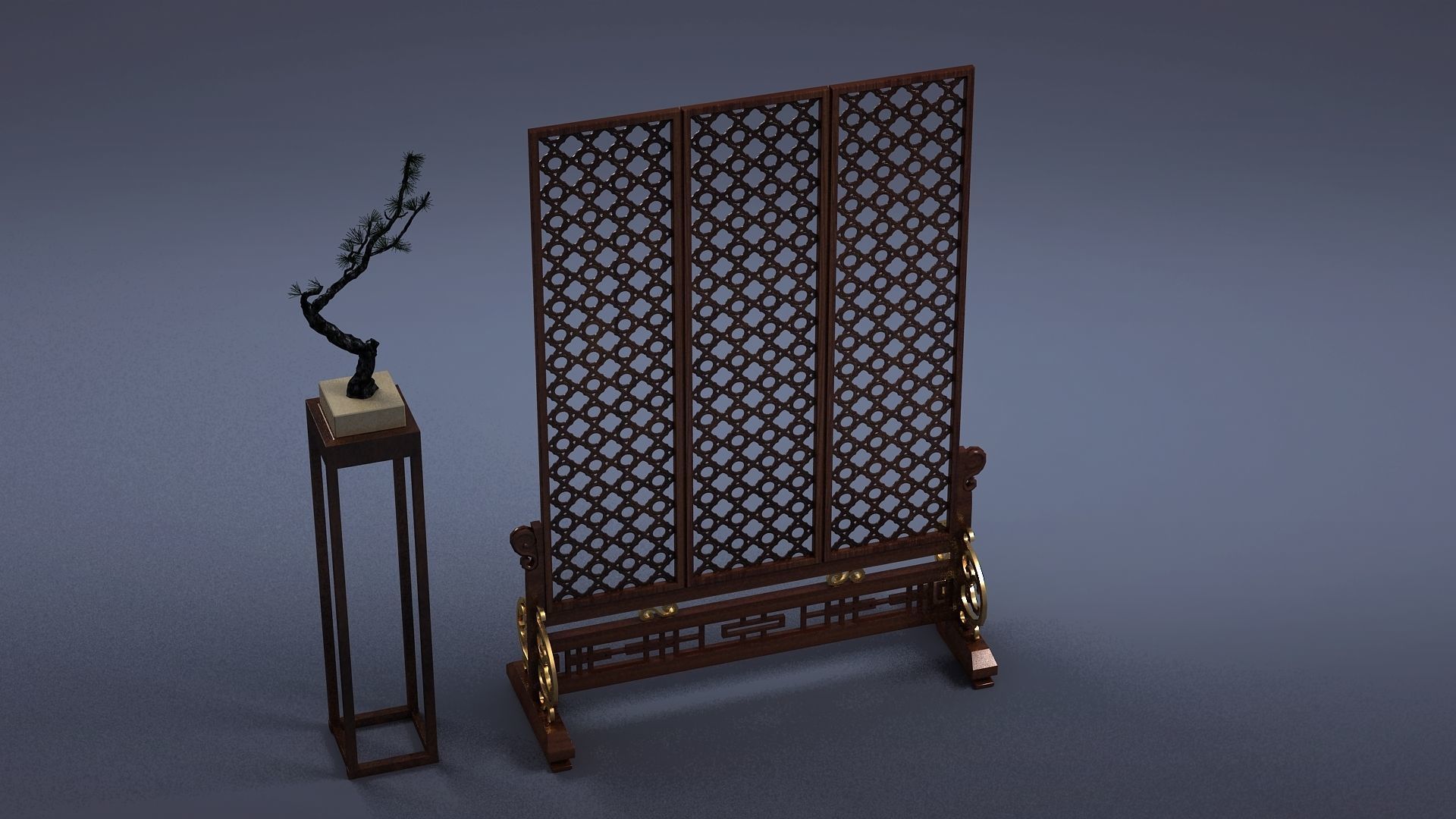 cabinet cabinet wardrobe sofa bed table bookshelve 3D model_1