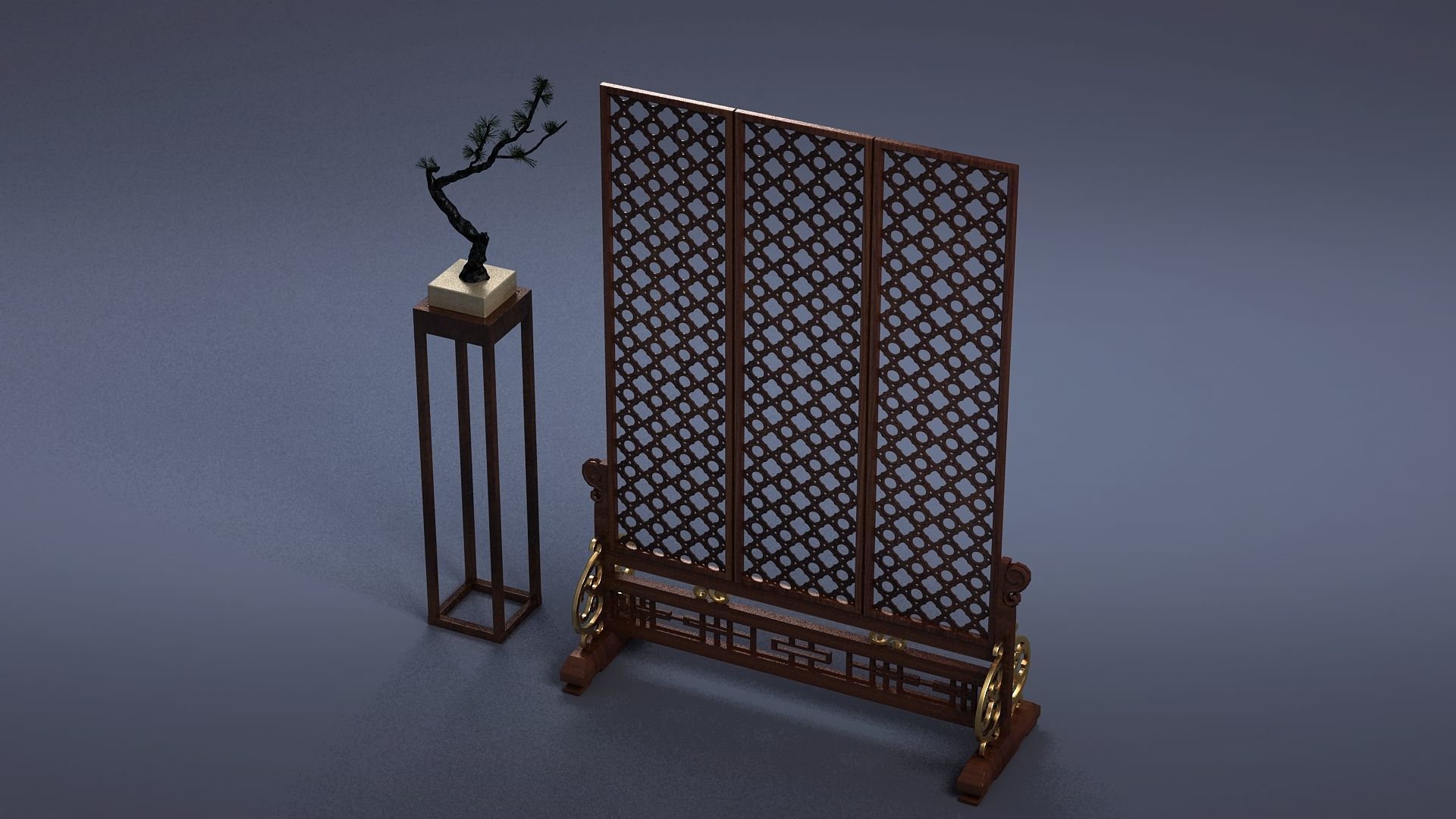 cabinet cabinet wardrobe sofa bed table bookshelve 3D model_2