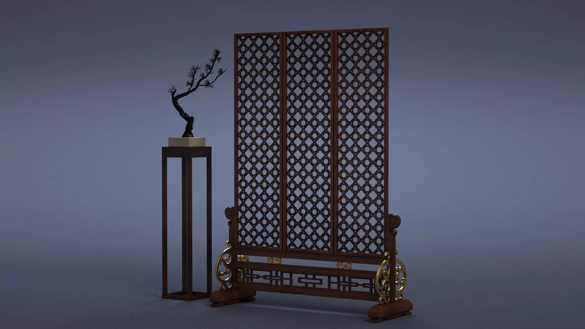 cabinet cabinet wardrobe sofa bed table bookshelve 3D model_0