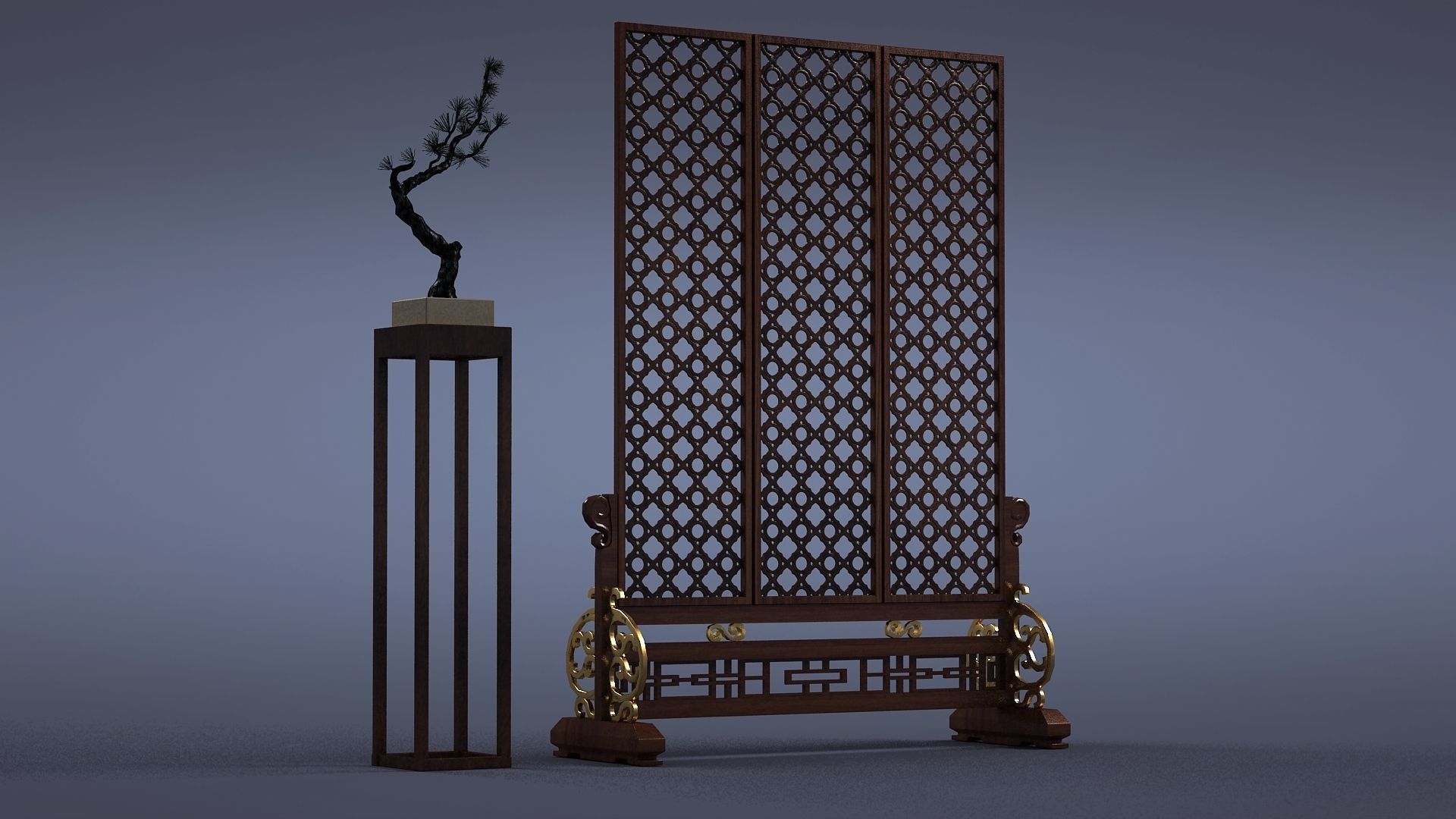 cabinet cabinet wardrobe sofa bed table bookshelve 3D model_4