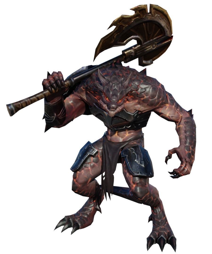 creature Boss monster humanoid Mutant alien 3D model_1