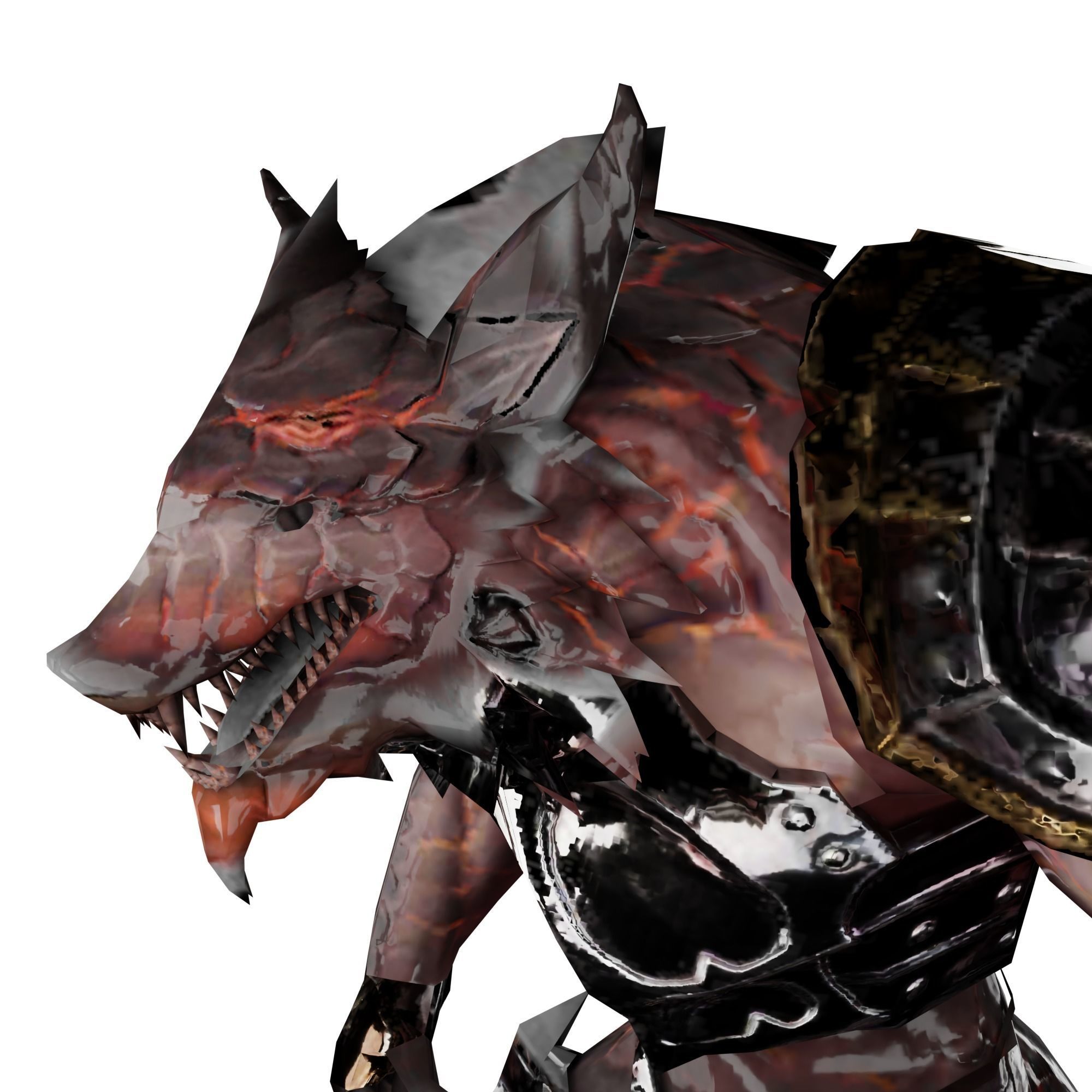 creature Boss monster humanoid Mutant alien 3D model_4