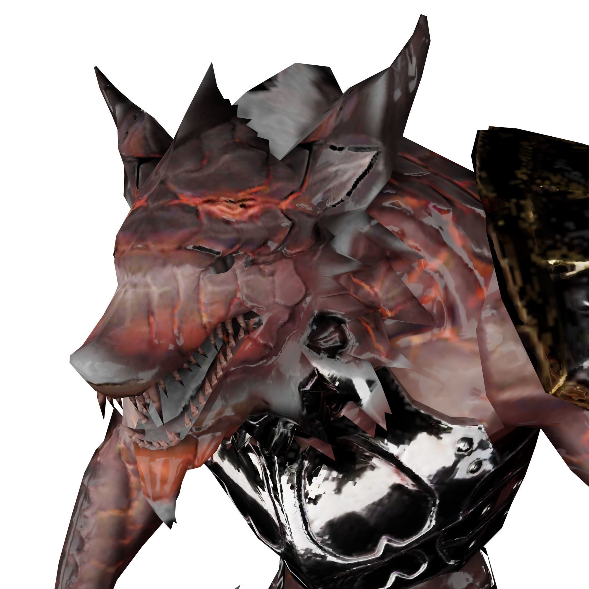 creature Boss monster humanoid Mutant alien 3D model_2