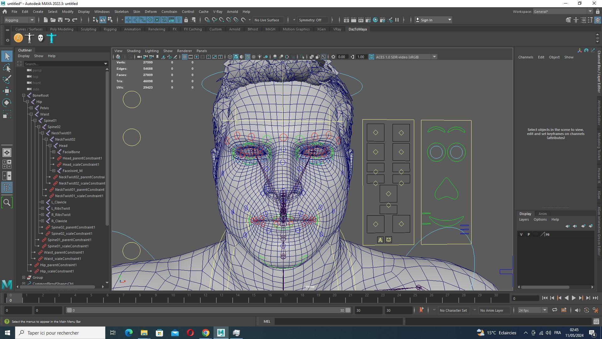 Realistic Man With Civil War Clothing  Low-poly 3D model_32