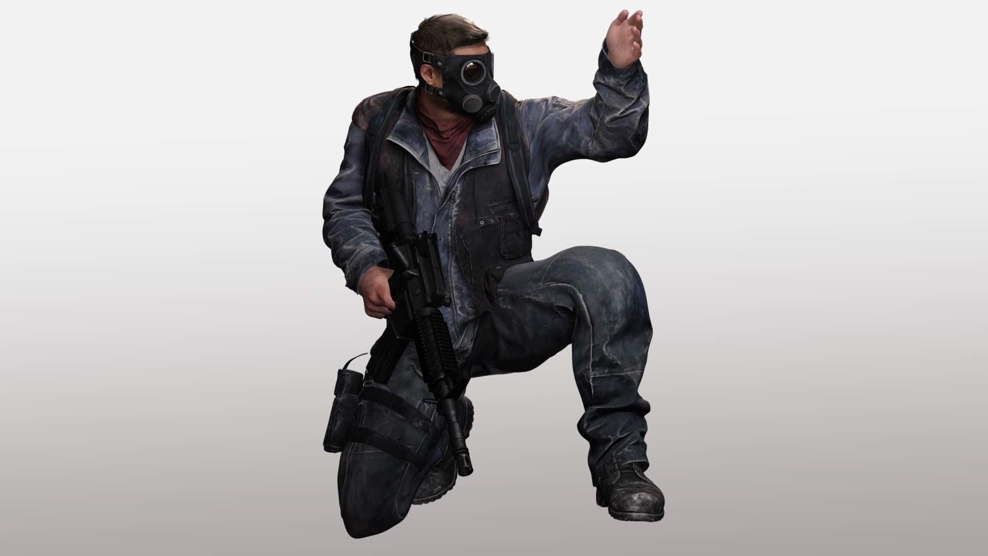 Realistic Man With Civil War Clothing  Low-poly 3D model_5