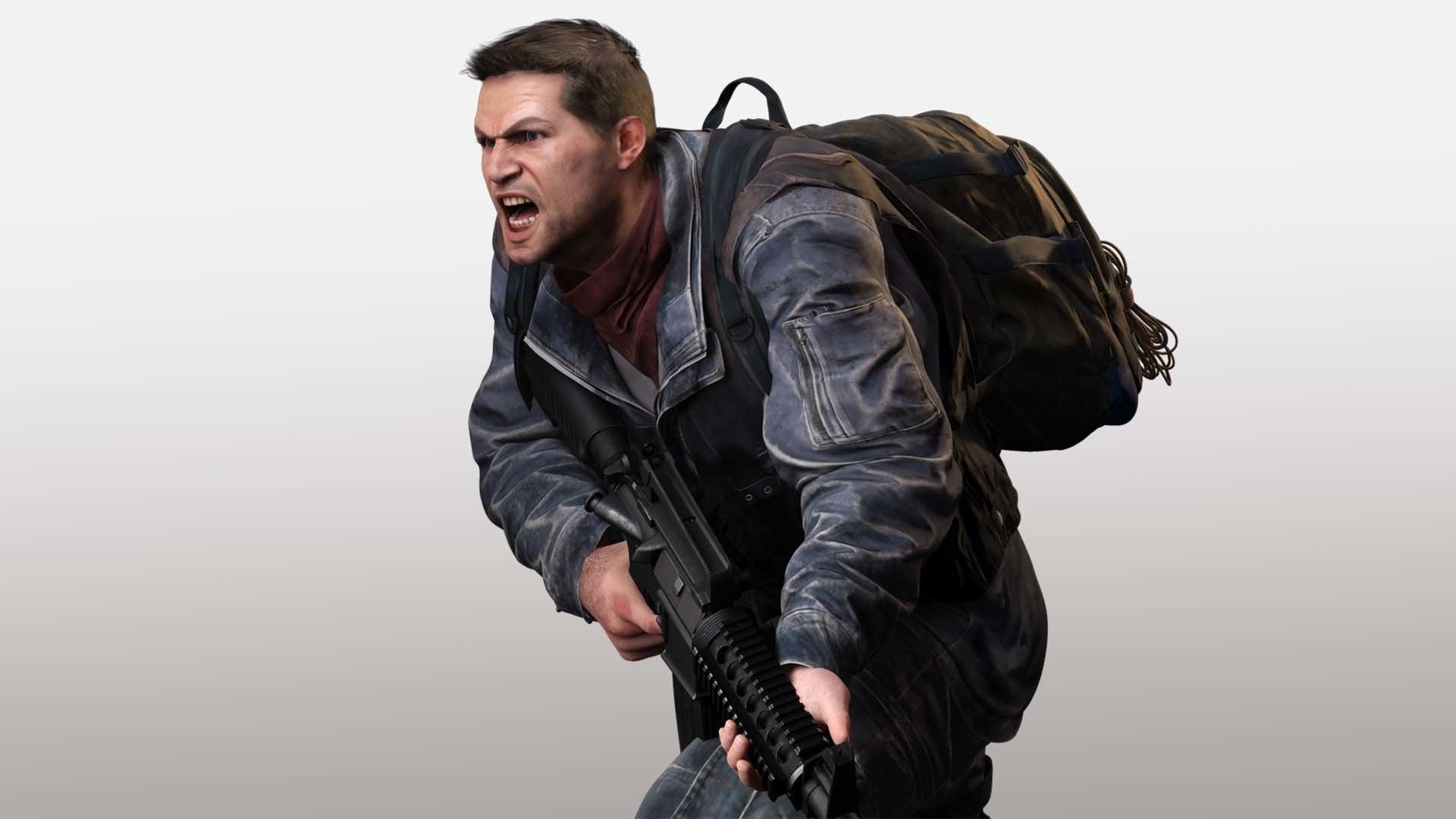 Realistic Man With Civil War Clothing  Low-poly 3D model_4