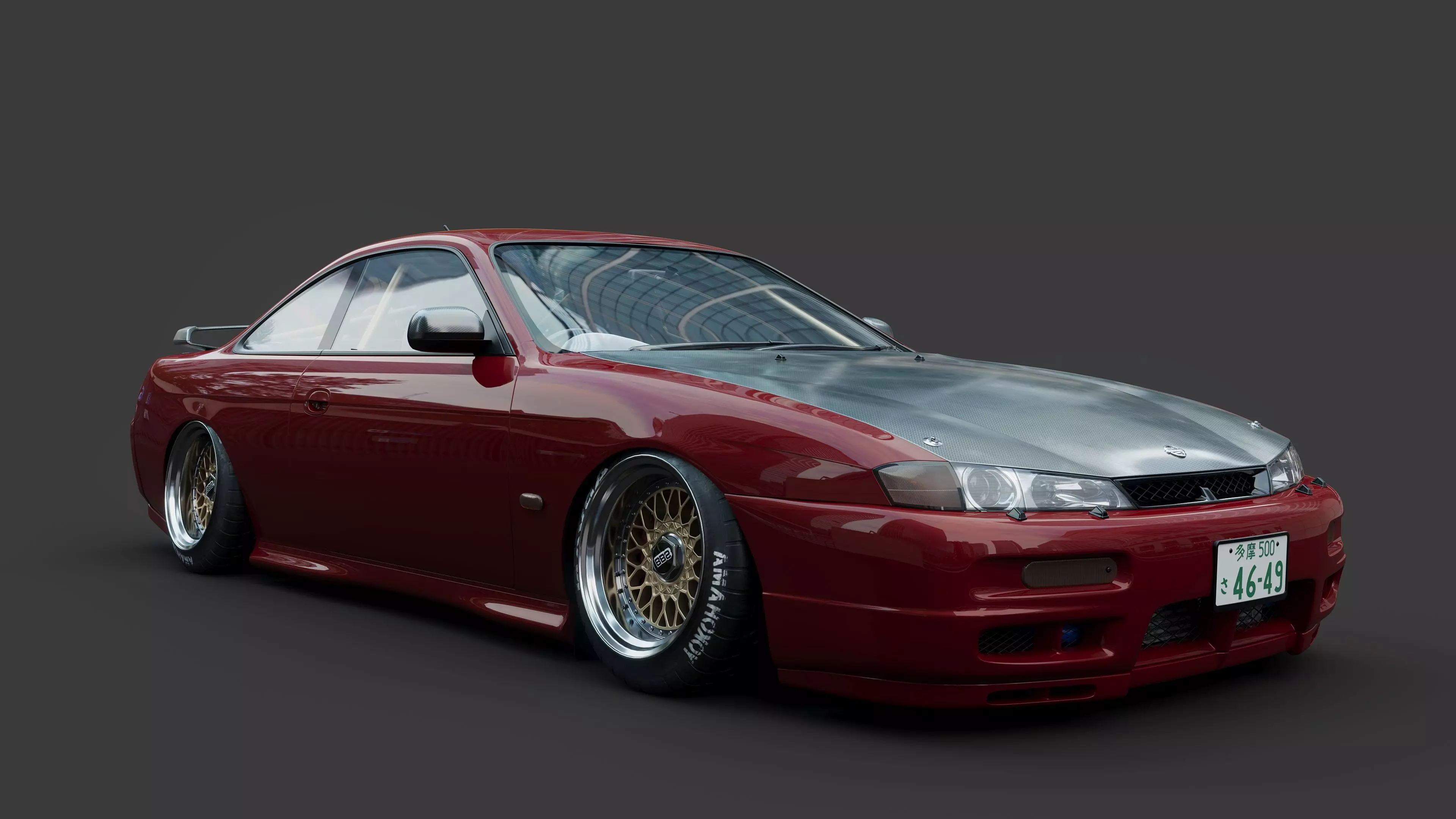 NIssan silvia s14 3D model_0