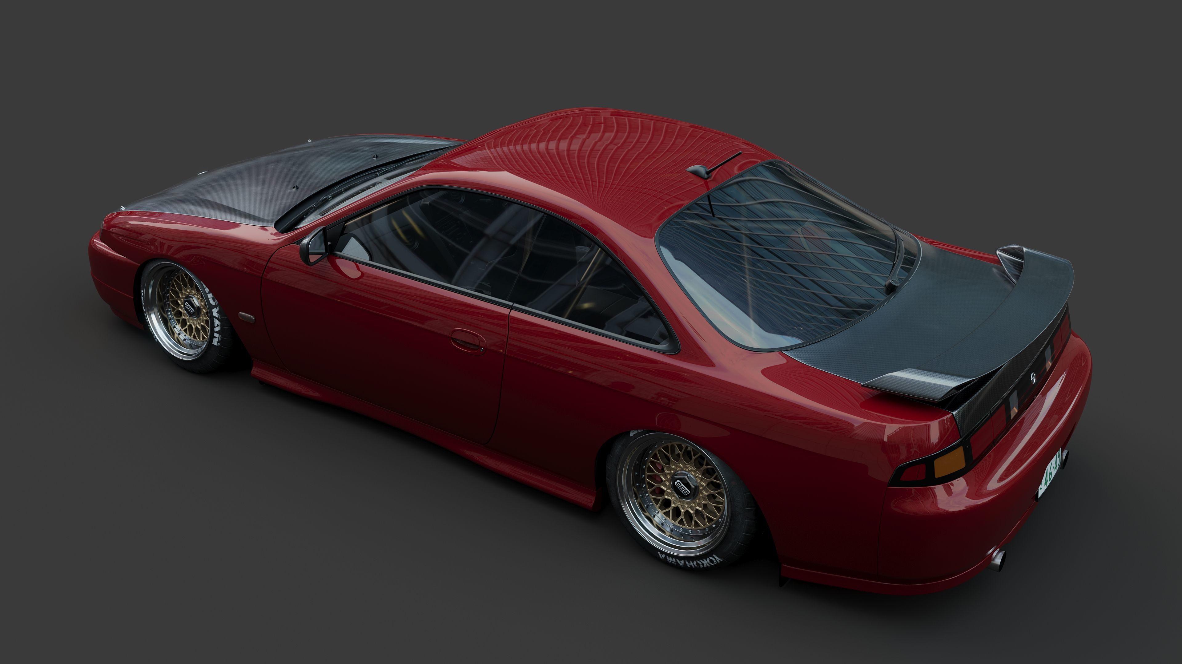 NIssan silvia s14 3D model_2