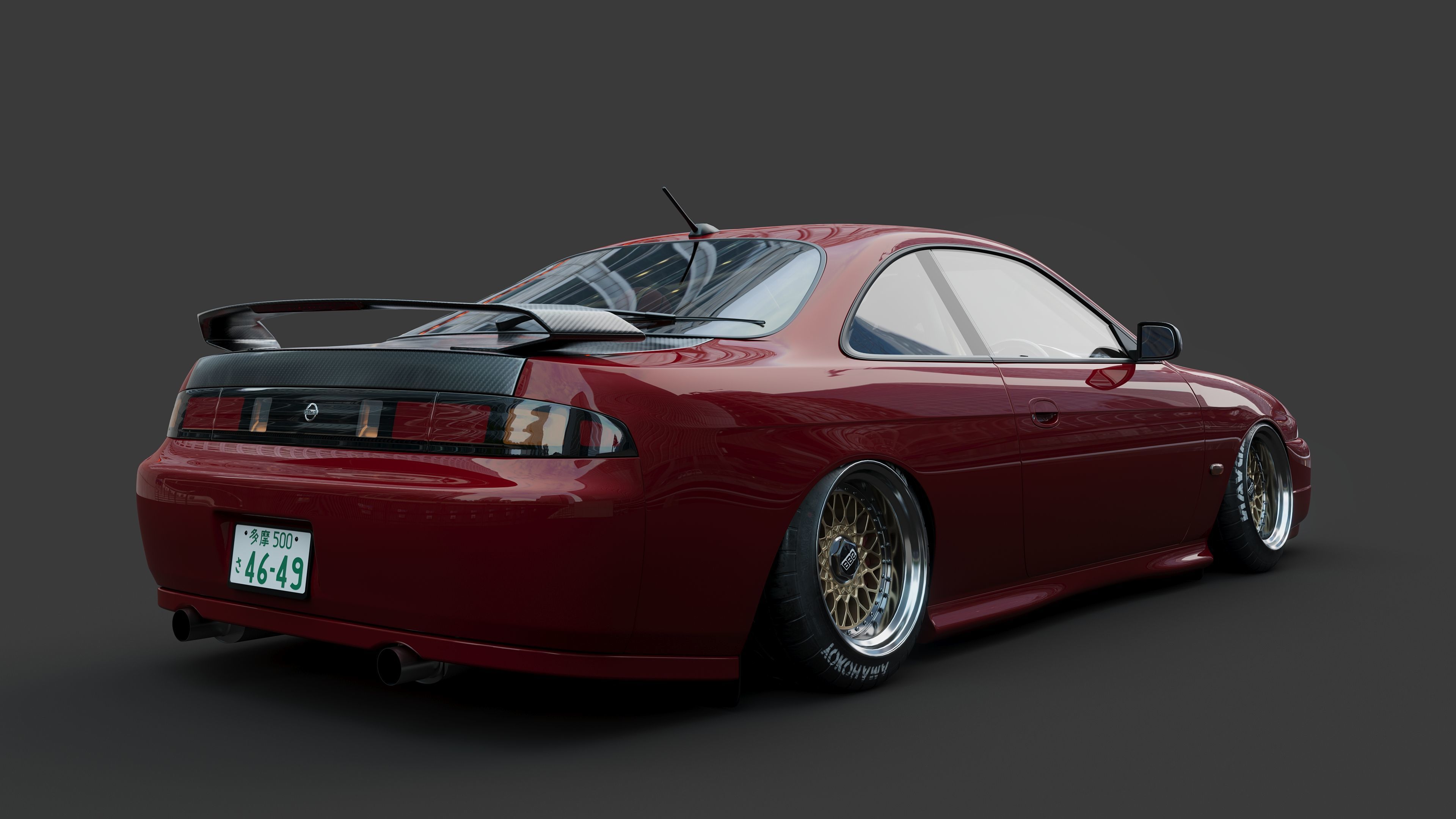 NIssan silvia s14 3D model_1