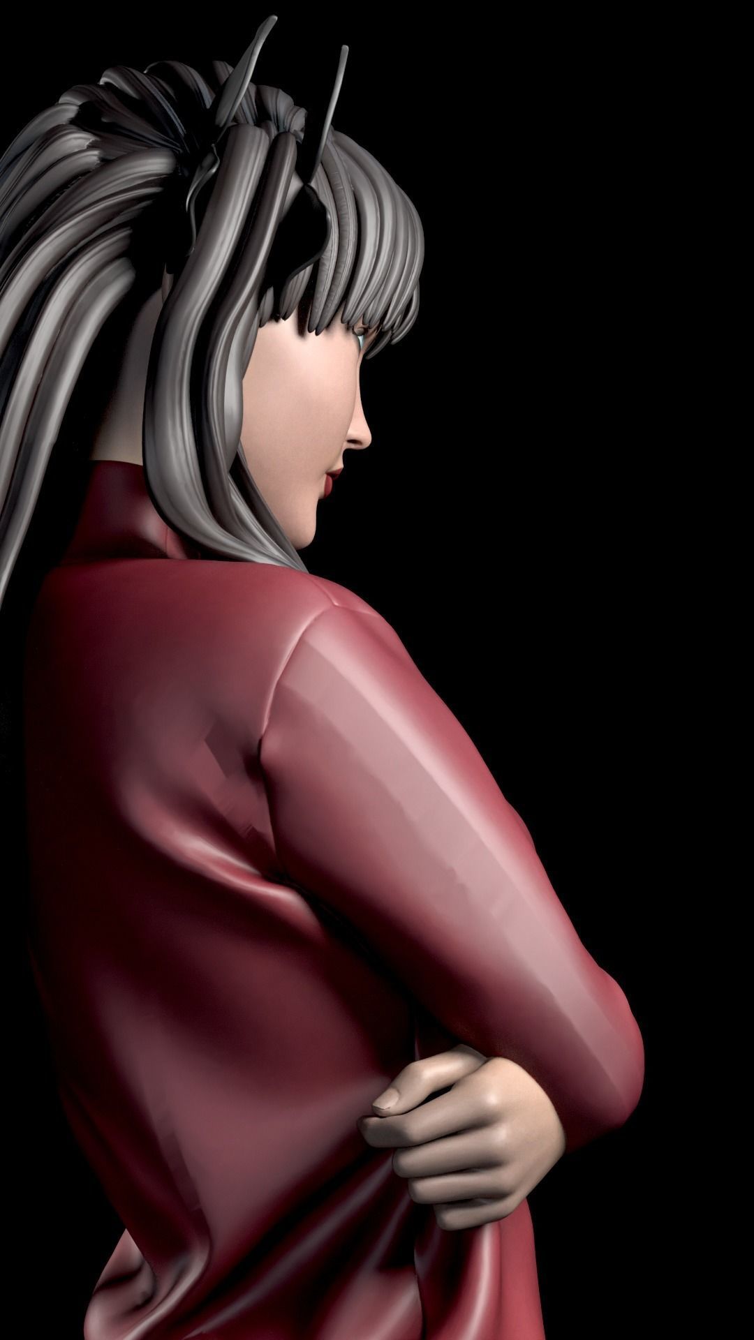 RIN TOSHAKA FROM FATE 3D print model_12