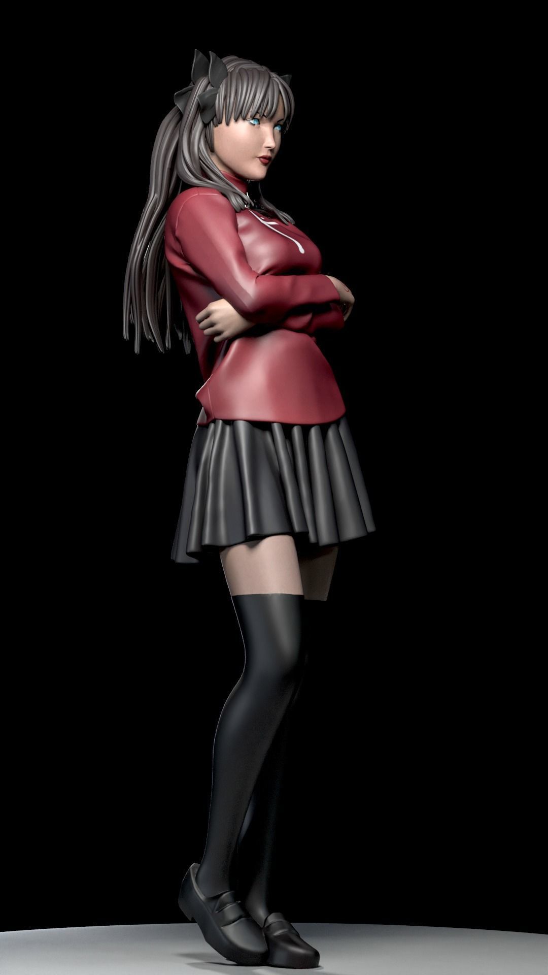 RIN TOSHAKA FROM FATE 3D print model_25