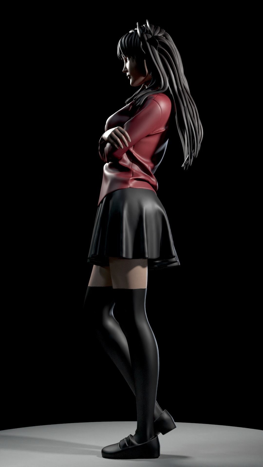 RIN TOSHAKA FROM FATE 3D print model_19