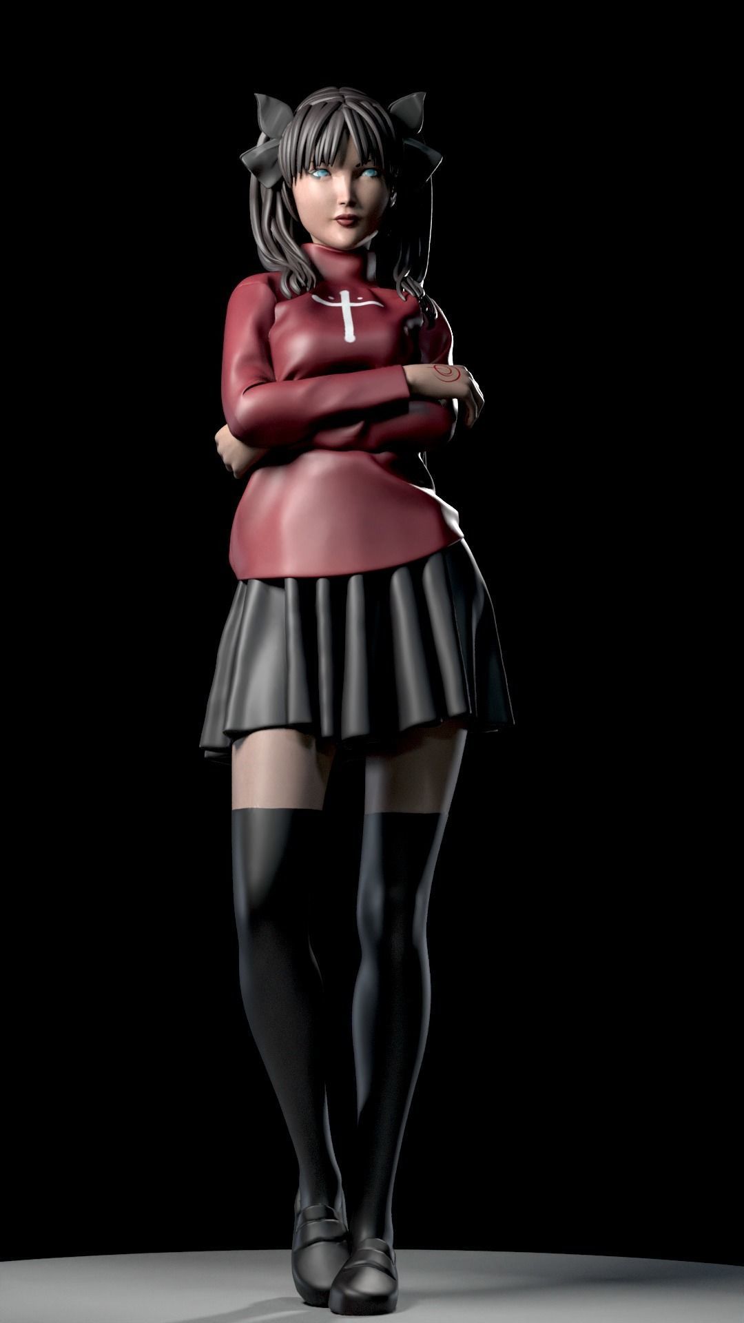 RIN TOSHAKA FROM FATE 3D print model_15