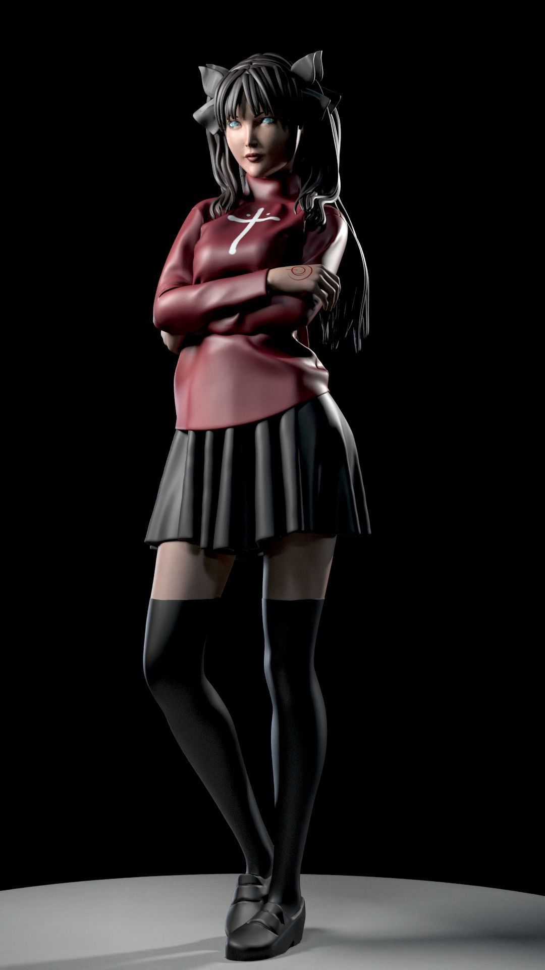 RIN TOSHAKA FROM FATE 3D print model_17