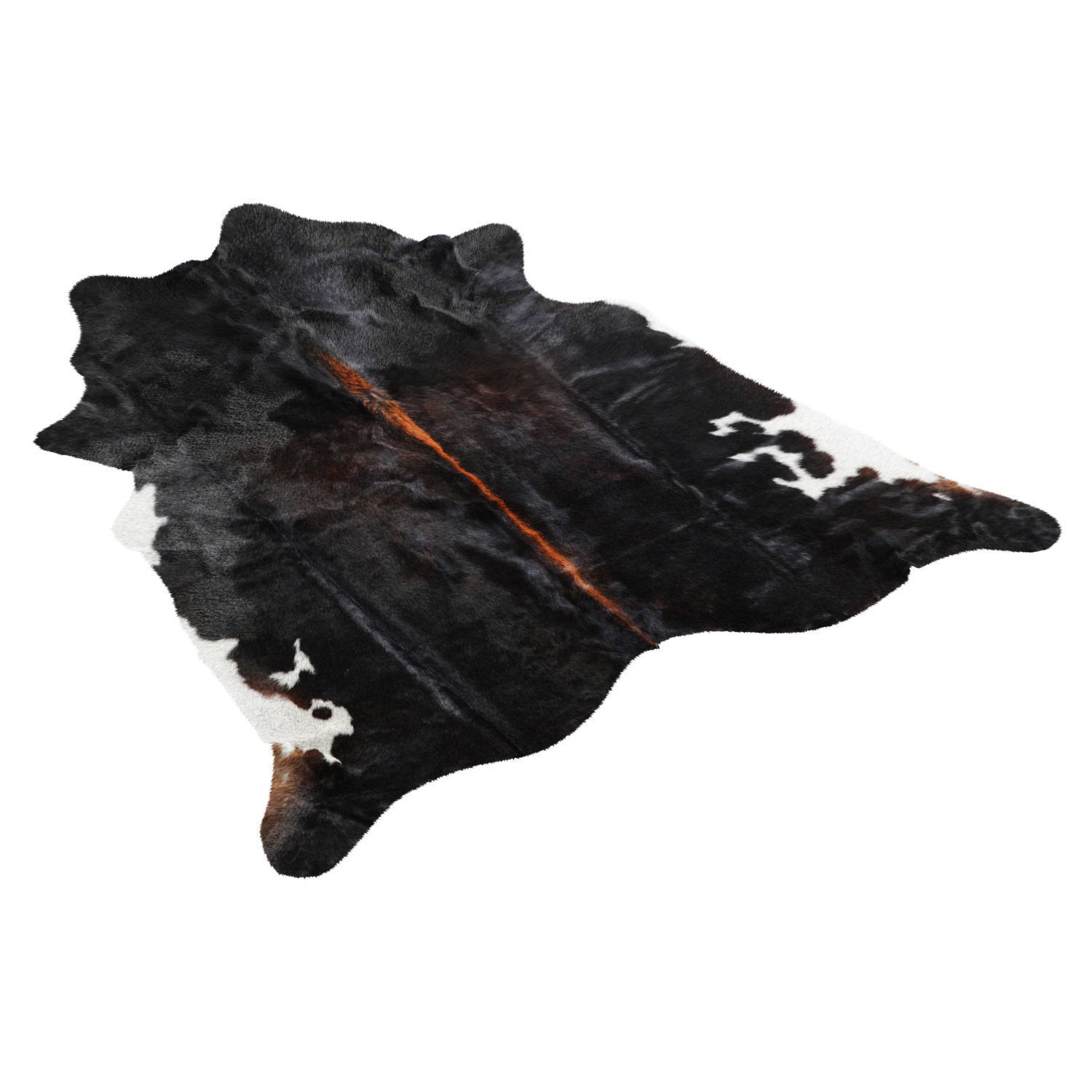 Black and White Cowhide Rug A28928 3D model_1