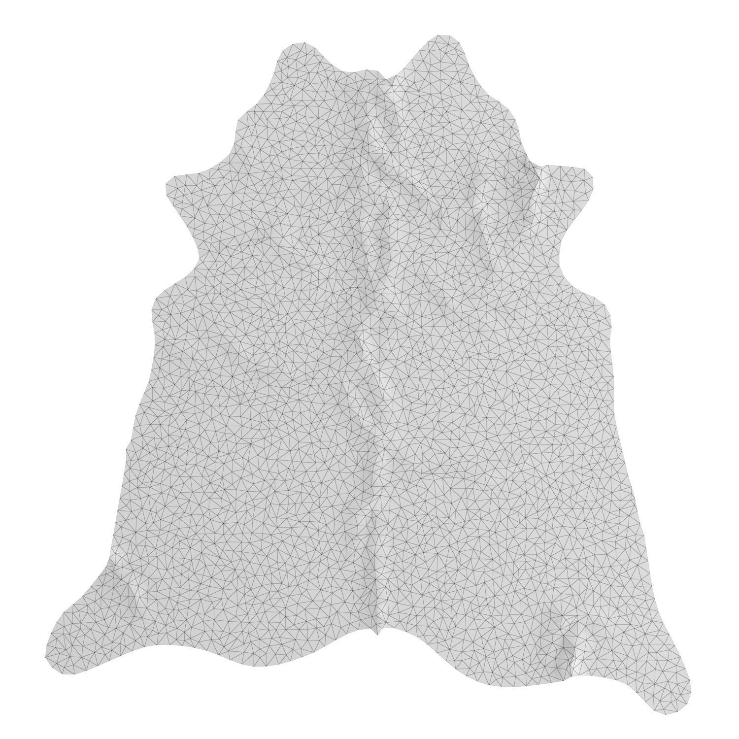 Black and White Cowhide Rug A28928 3D model_5